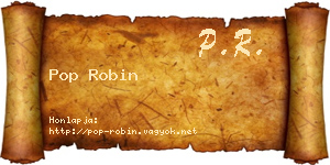 Pop Robin névjegykártya